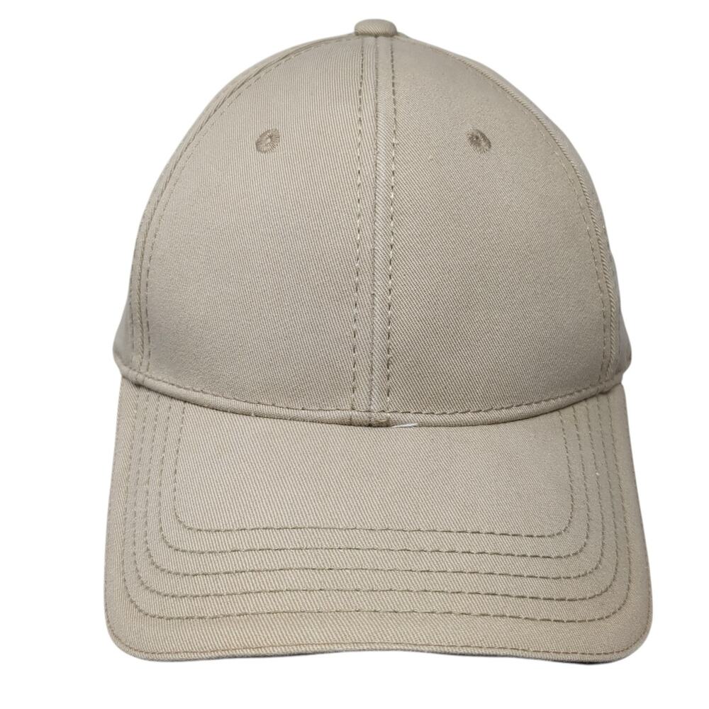 Dp Slideback Baseball Cap Beige One Size Adjustable Vented Holes 6 Panel Cotton